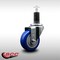 Service Caster 3.5'' SS Blue Poly Wheel Swivel 1-1/4'' Expanding Stem Caster SCC-SSEX20S3514-PPUB-BLUE-114 - alternate 2